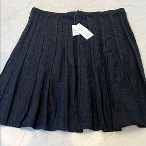 Elegant Black Pleated Skirt